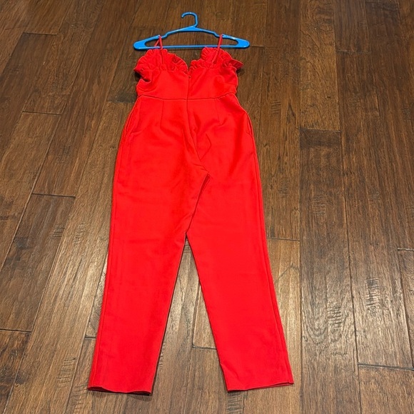 Small DO+BE Bold Red Tank Top Jumpsuit Outfit - Excellent Condition! - Picture 2 of 12